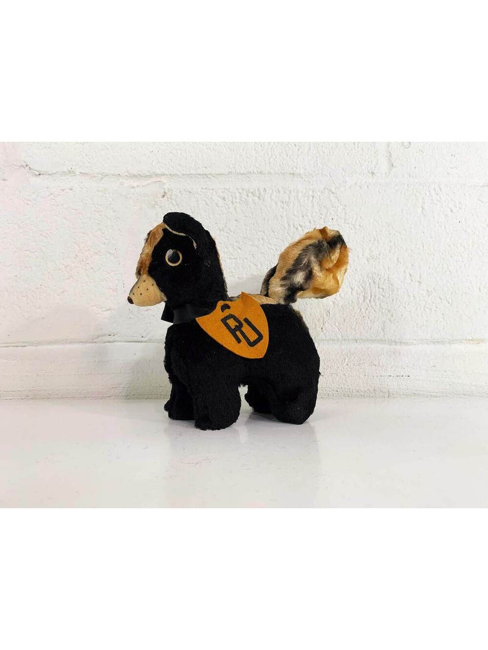Vintage Stuffed Animal 1950s Purdue University Plush Skunk Stinker Toy Mascot